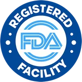 FDA-registered facility badge
