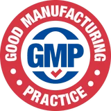 GMP certified manufacturing badge